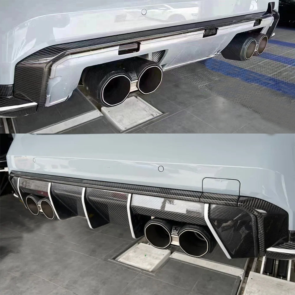 BMW M3/M4 G80/G82 Dry carbon fiber rear lip frame - Amxnx