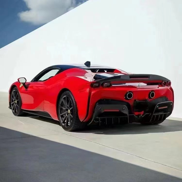 FERRARI SF90 Dry carbon fiber rear spoiler wing - Amxnx