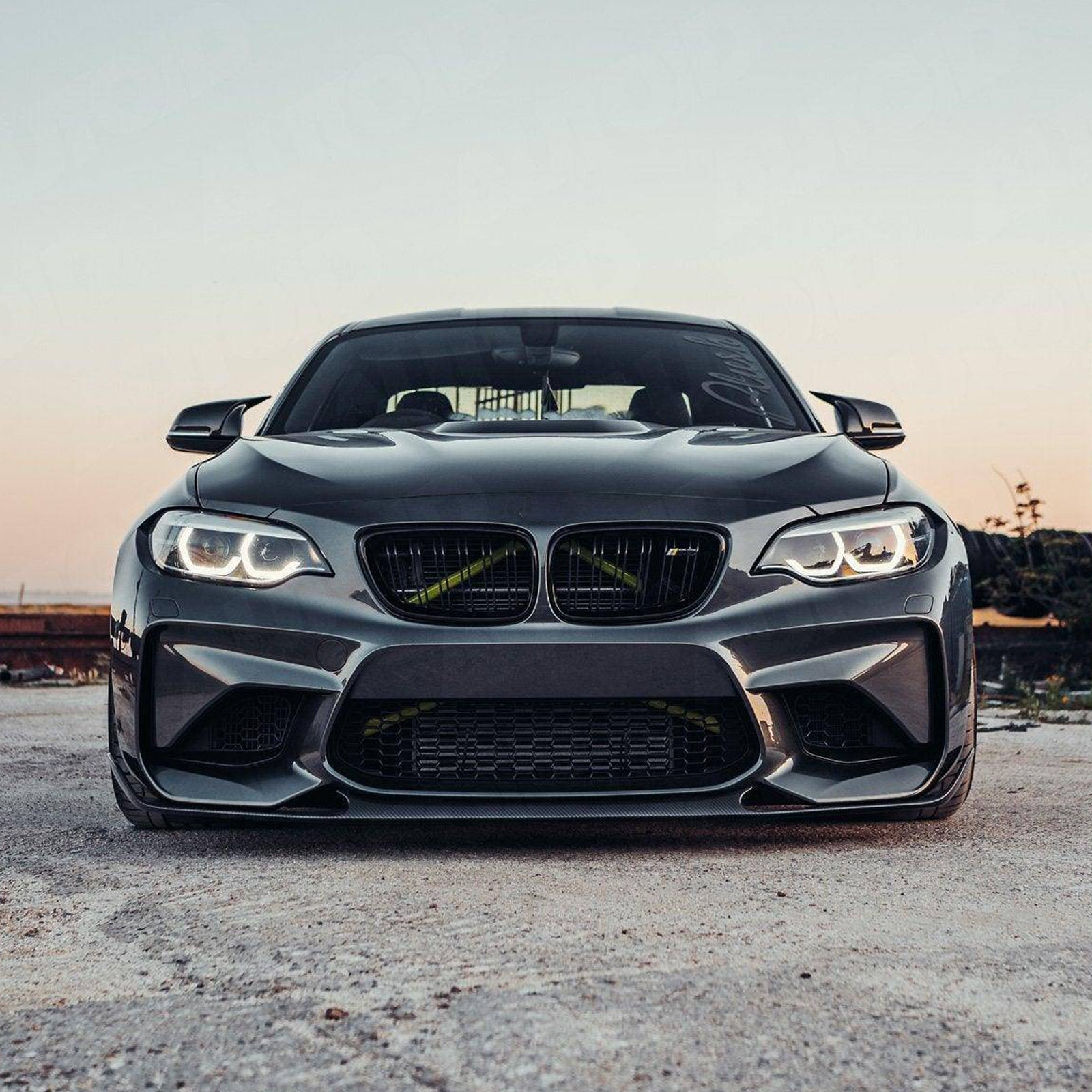 BMW M2 F87 Dry Carbon Fiber MP Front Lip - Amxnx