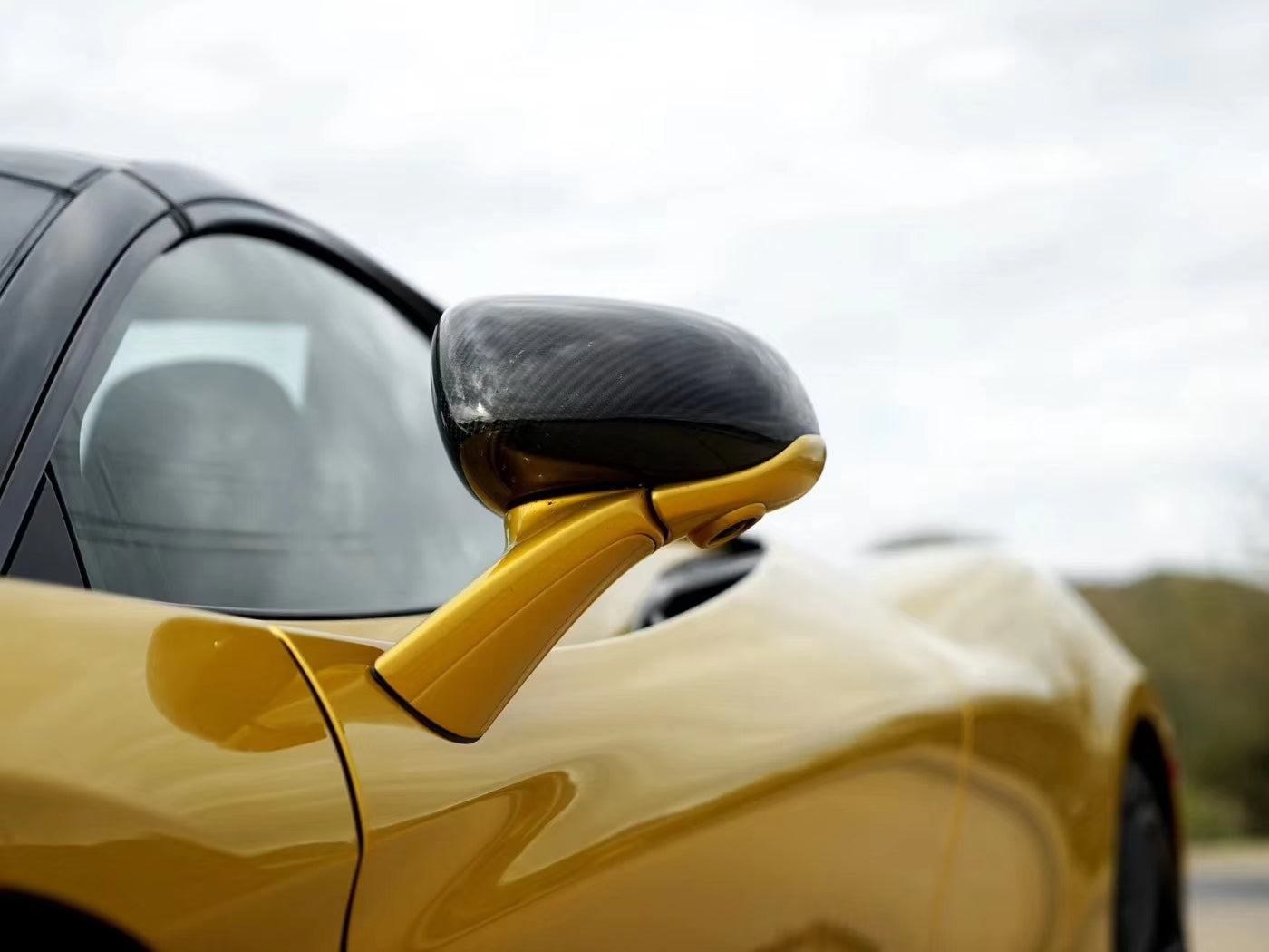 MCLAREN 720S Dry carbon fiber Original rearview mirror cover - Amxnx