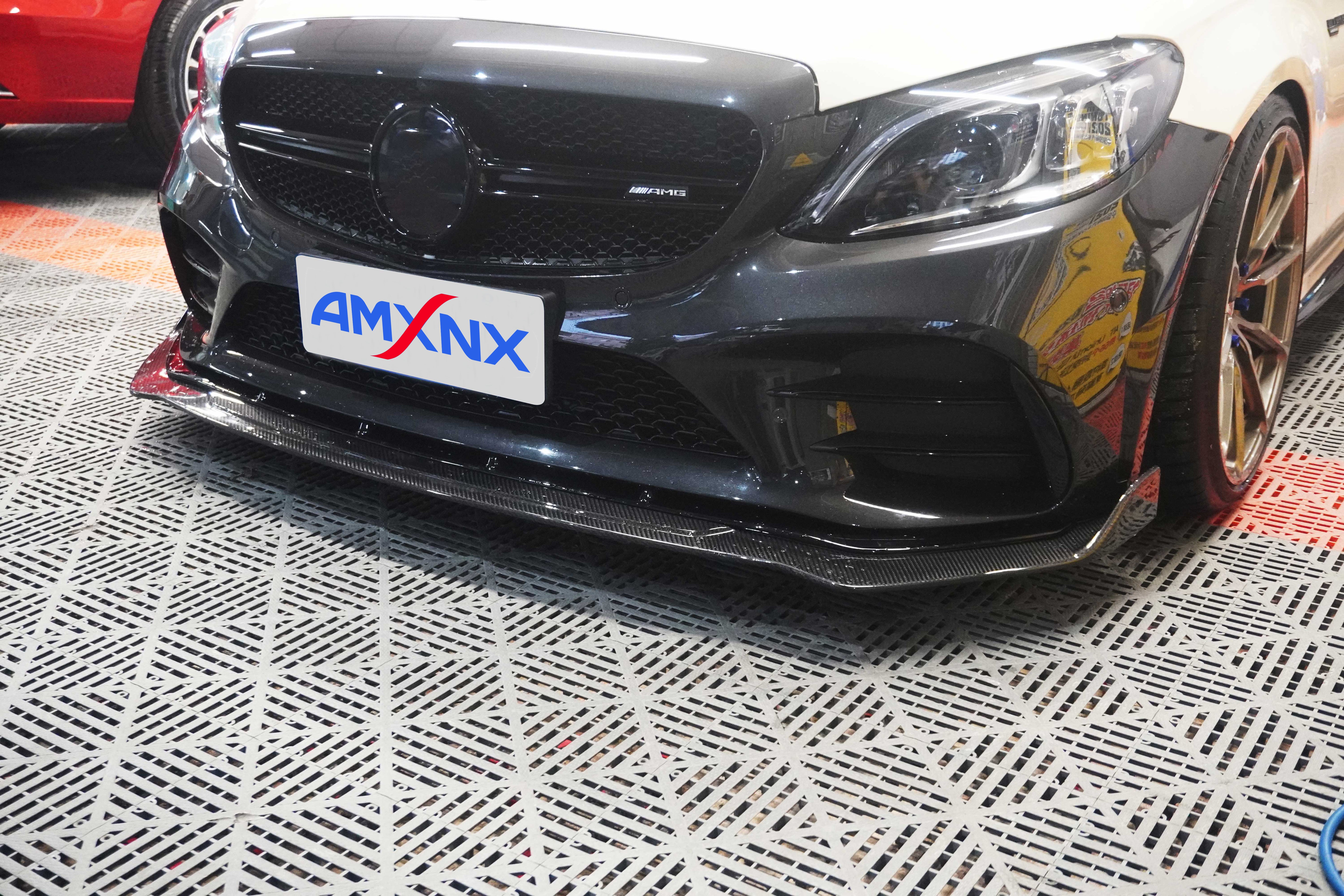 BENZ AMG C43 Coupe Dry carbon fiber front lip - Amxnx