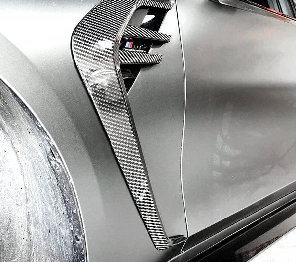 BMW M3/M4 G80/G82 Dry carbon fiber AC fender air knife - Amxnx