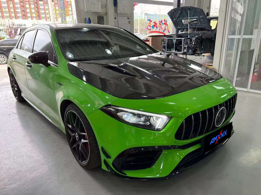 BENZ AMG A35/A35L Dry carbon fiber hood - Amxnx