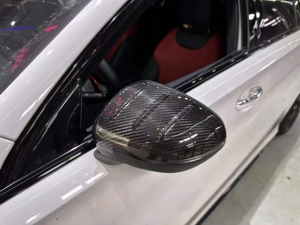 BENZ AMG CLA45/CLA45S Dry carbon fiber rearview mirror shell - Amxnx