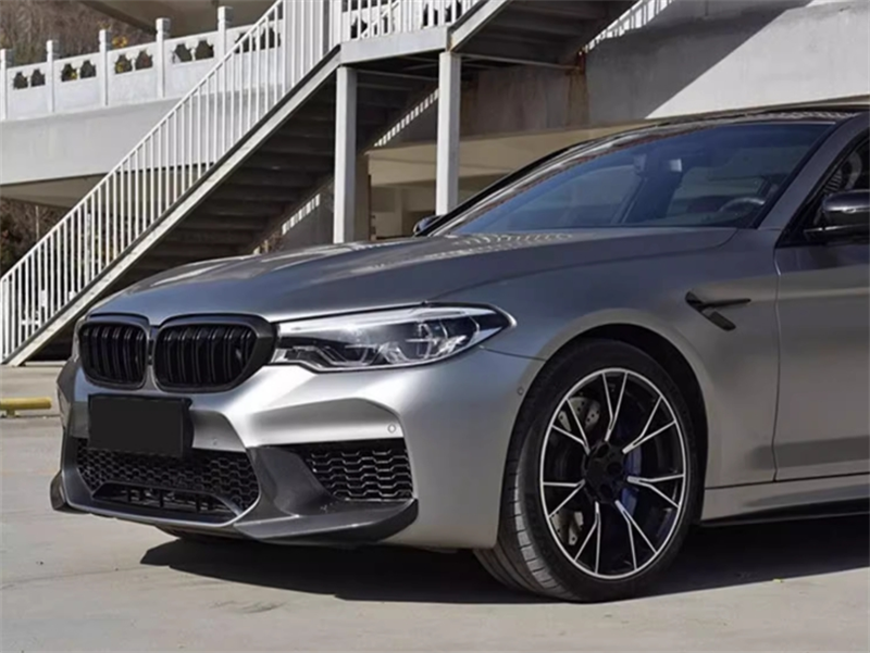 BMW M5 F90 Dry Carbon Fiber MP Front Lip and wrap angle - Amxnx