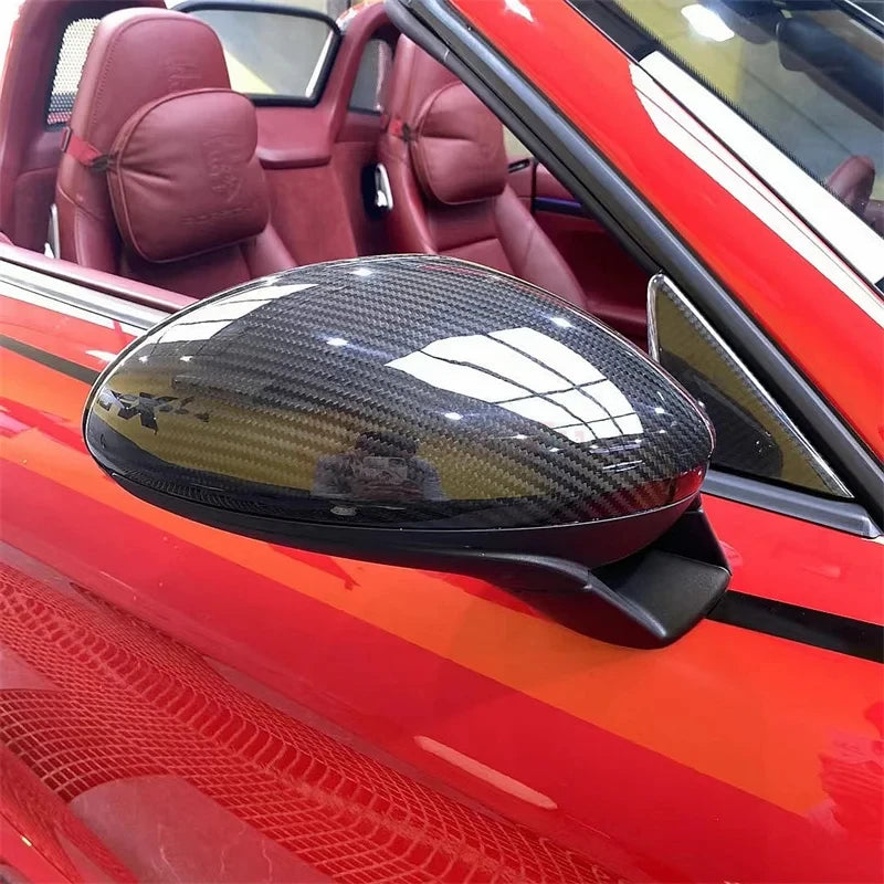 PORSCHE 718 Cayman/Boxster Dry Carbon Fiber Rearview mirror shell - Amxnx