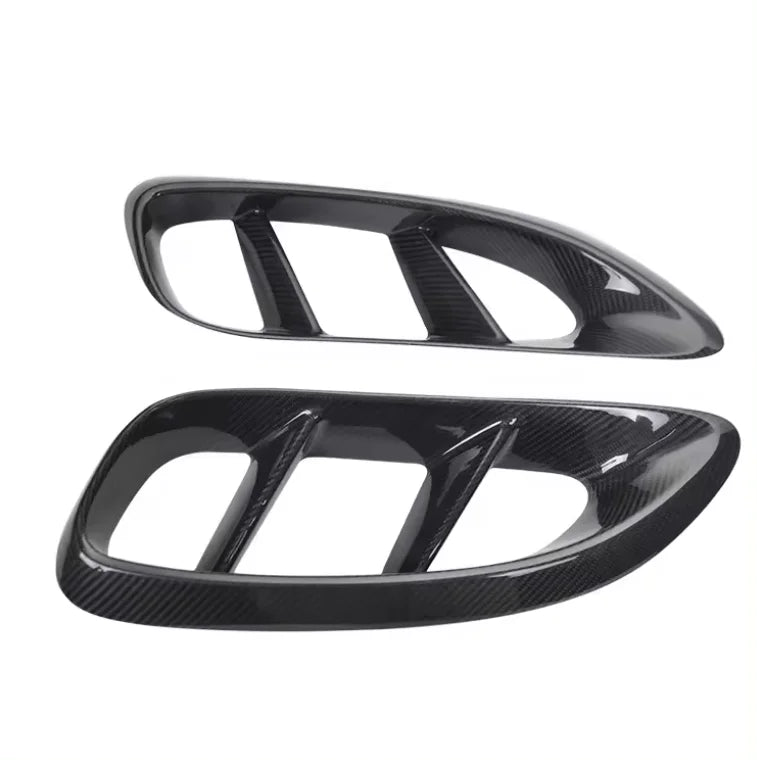 PORSCHE 718 Boxster/GT4RS Dry Carbon Fiber Front Air Vent Trims - Amxnx