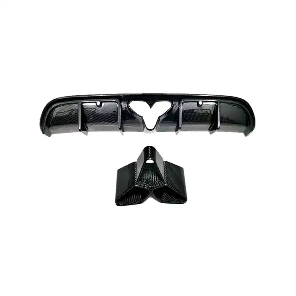 PORSCHE 718 Dry Carbon Fiber Rear Bumper Lip diffuser For 2016- 2023 - Amxnx