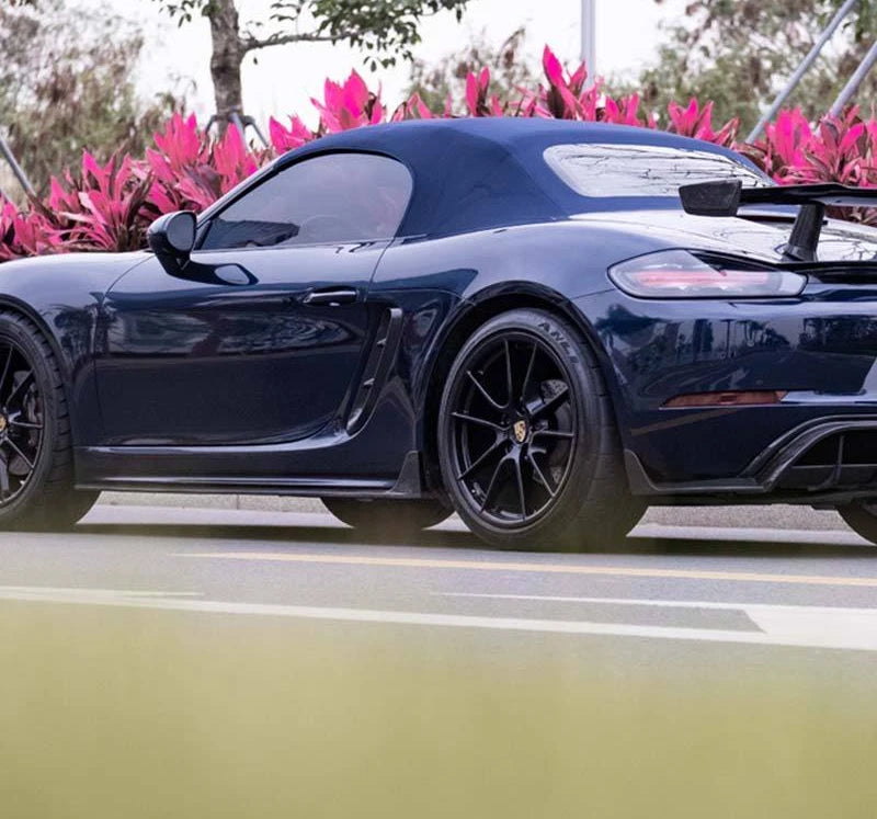 PORSCHE 718 Cayman/Boxster/982 Dry Carbon Fiber Side Skirt For 2016 - 2024 - Amxnx