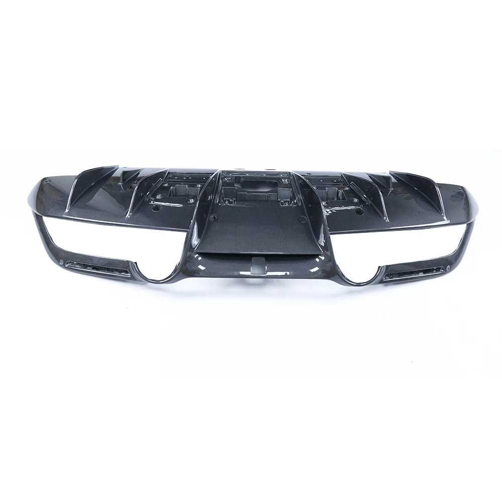 FERRARI F8 Dry carbon fiber rear bumper spoiler diffuser lip - Amxnx