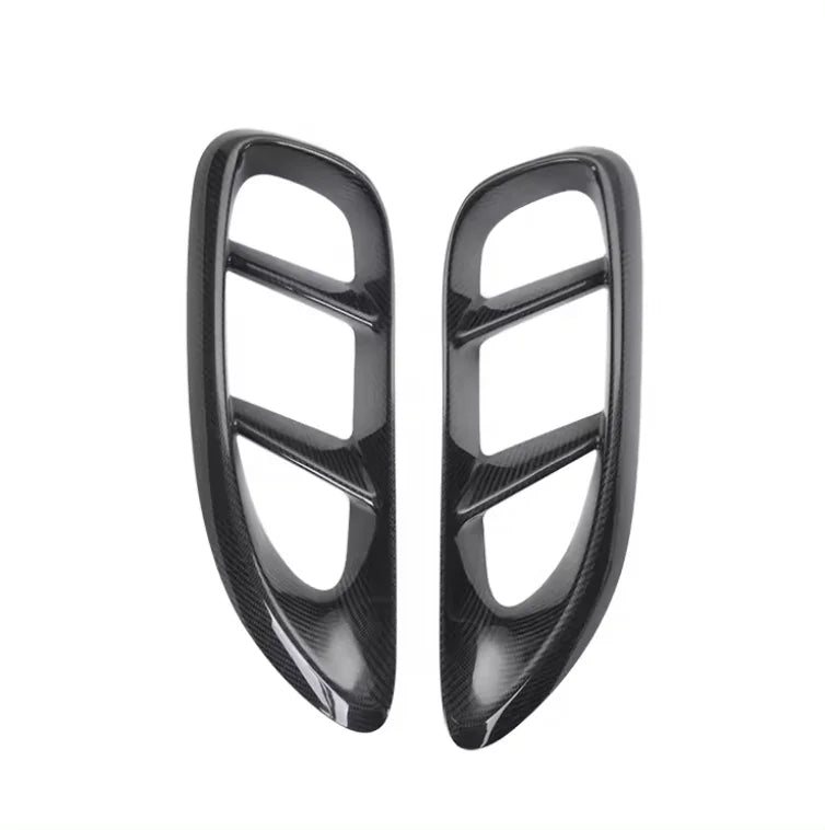 PORSCHE 718 Boxster/GT4RS Dry Carbon Fiber Front Air Vent Trims - Amxnx