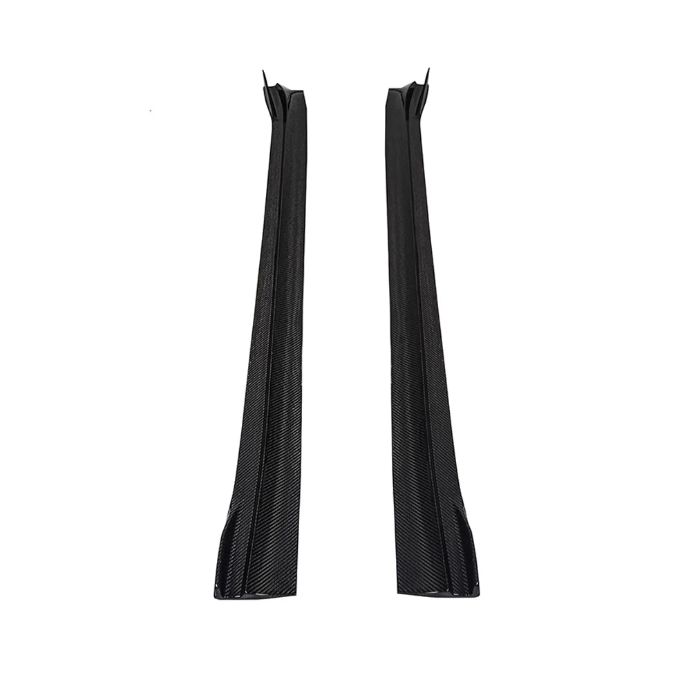 TESLA MODEL Y Dry Carbon Fiber Side Skirts Extensions For 2021-UP - Amxnx