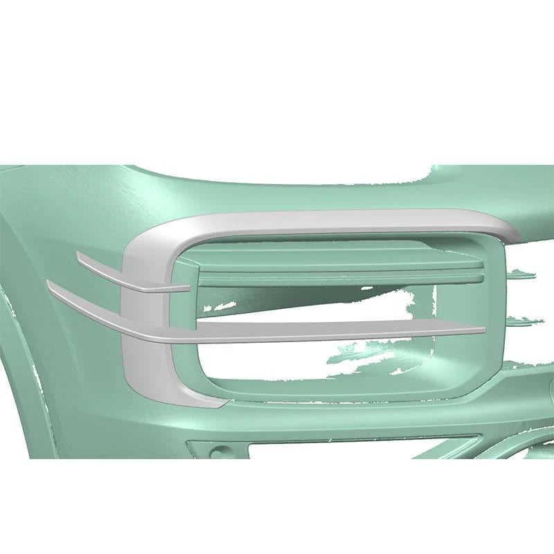 PORSCHE CAYENNE Coupe /Turbo Dry Carbon Fiber Front Bumper Canards - Amxnx