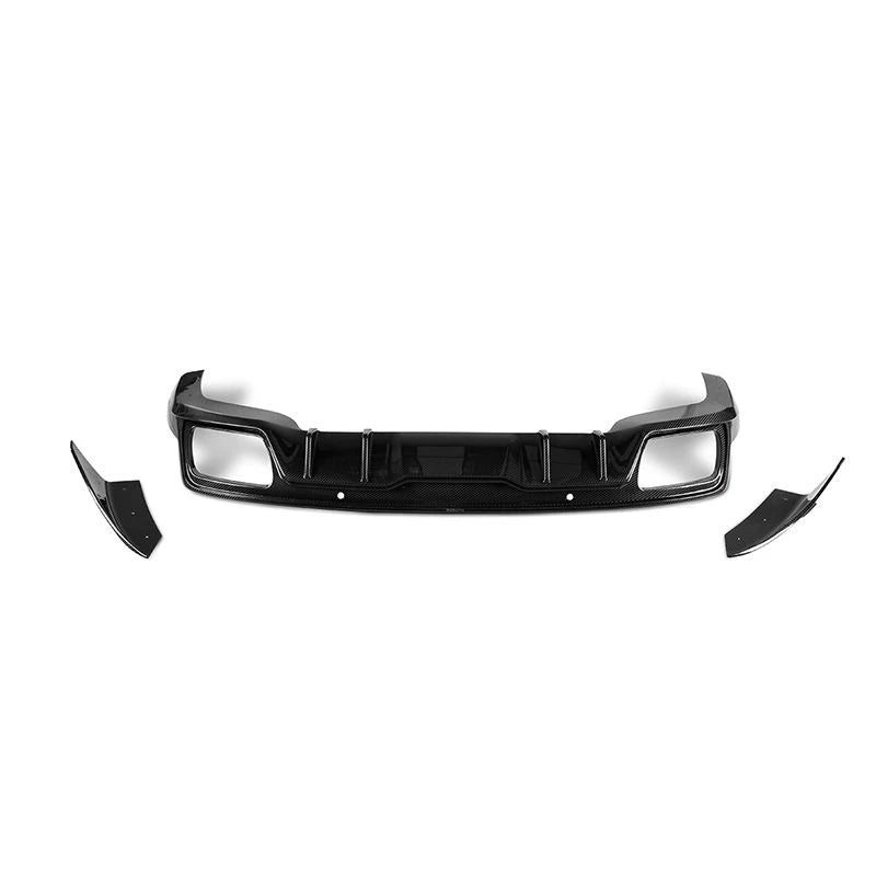 PORSCHE CAYENNE Coupe Turbo Dry Carbon Fiber Rear Bumper Diffuser Lip Spoiler - Amxnx