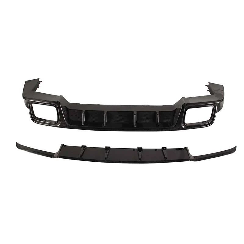 PORSCHE CAYENNE Coupe Turbo Dry Carbon Fiber Rear Lip splitter Spoiler For 2018 - 2024 - Amxnx