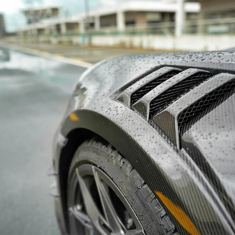 PORSCHE 911/992 Turbo S Dry Carbon Fiber Front Fender - Amxnx