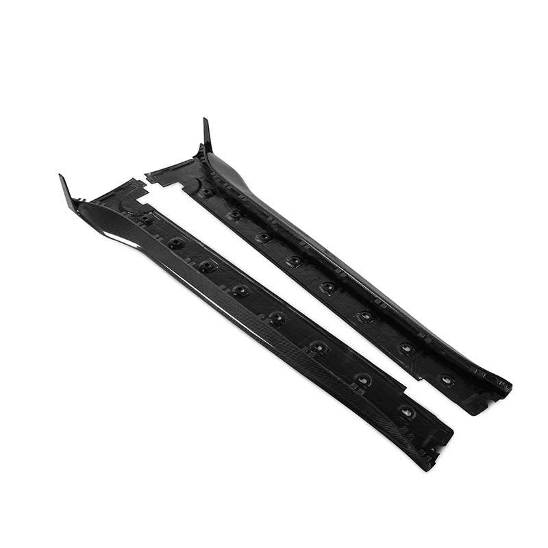 PORSCHE 911/992 Turbo S Dry Carbon Fiber Side Skirts Extensions - Amxnx