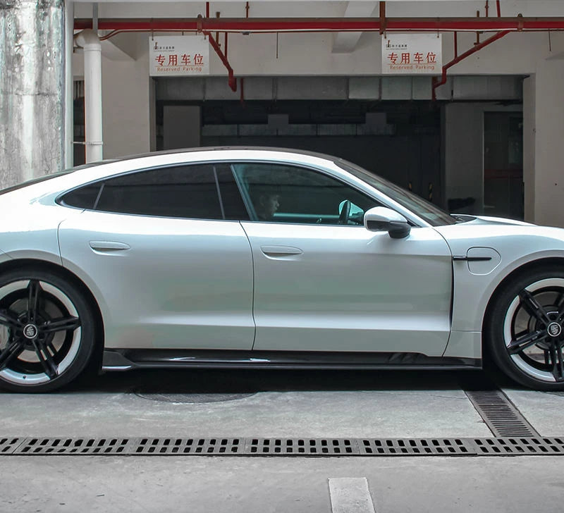 PORSCHE Taycan/Cross Turismo Dry Carbon Fiber Side Skirt - Amxnx