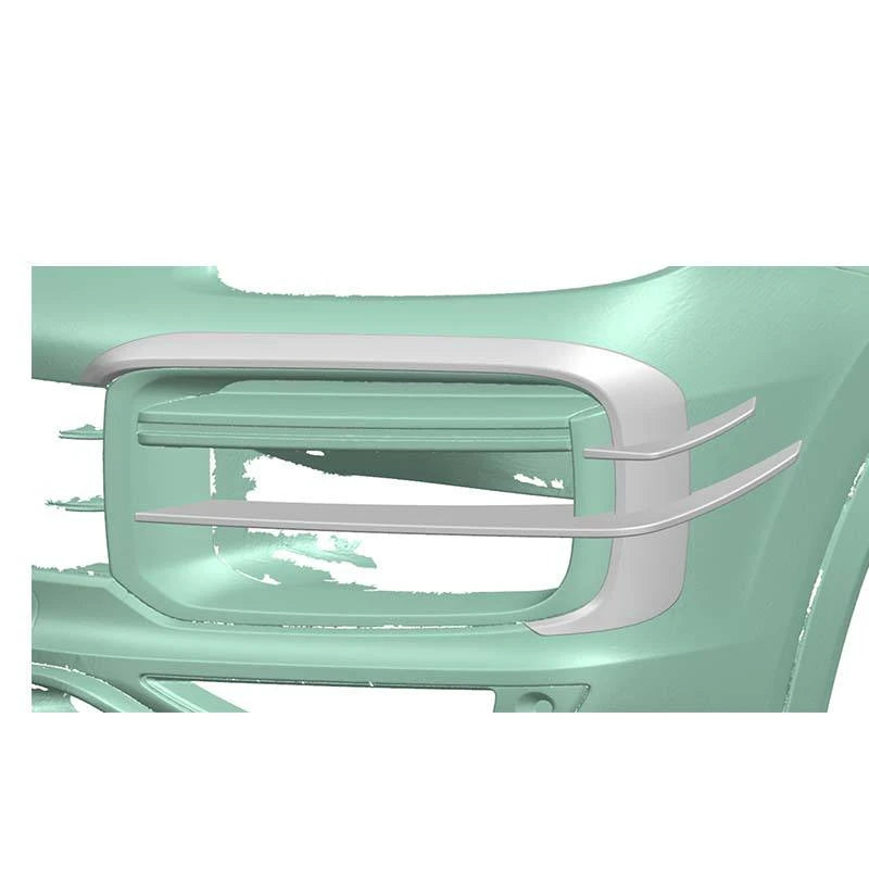 PORSCHE CAYENNE Coupe /Turbo Dry Carbon Fiber Front Bumper Canards - Amxnx