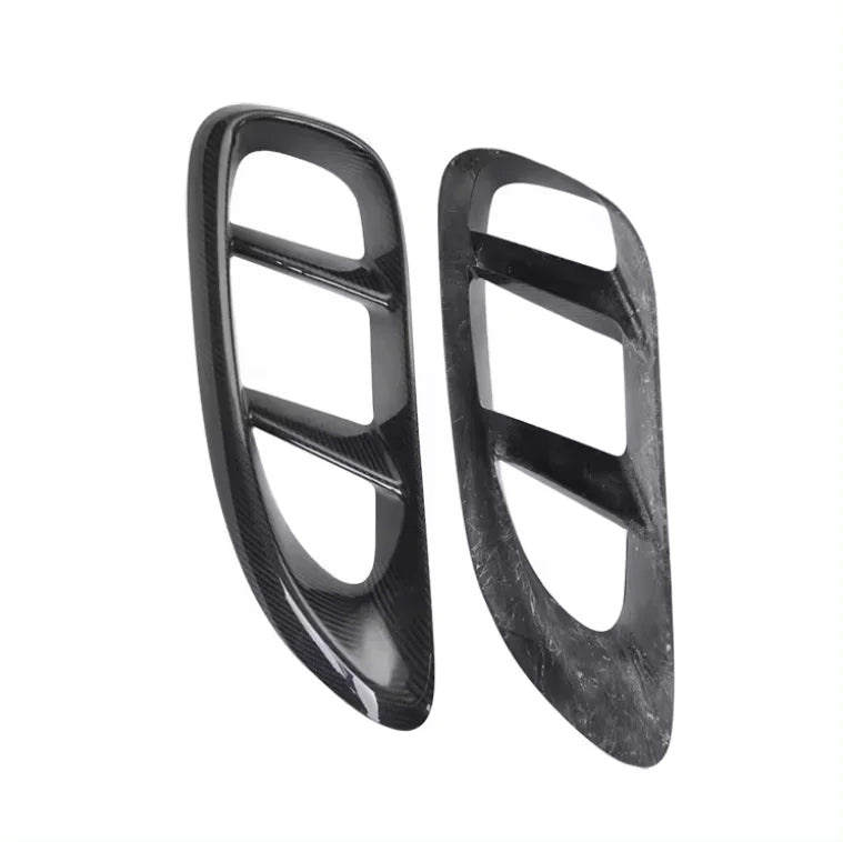 PORSCHE 718 Boxster/GT4RS Dry Carbon Fiber Front Air Vent Trims - Amxnx