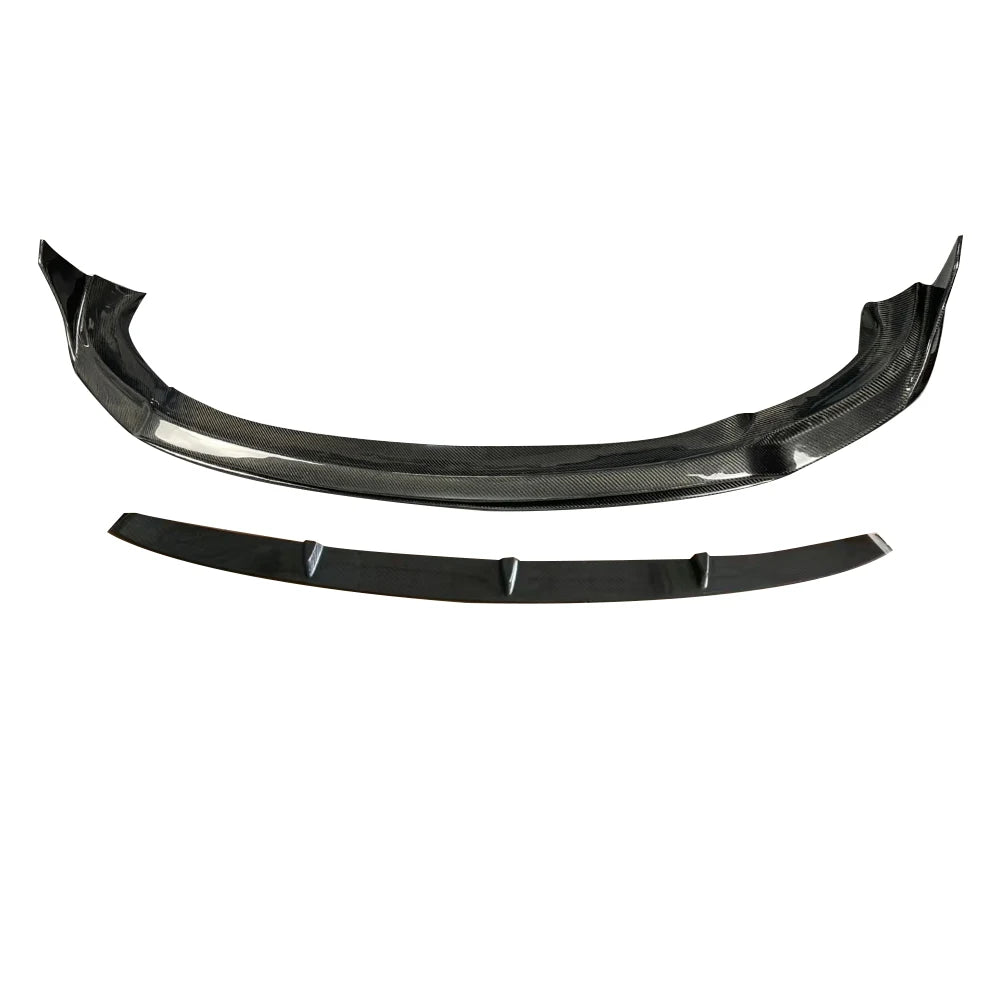 TESLA MODEL Y Dry Carbon Fiber V style Front Lip - Amxnx
