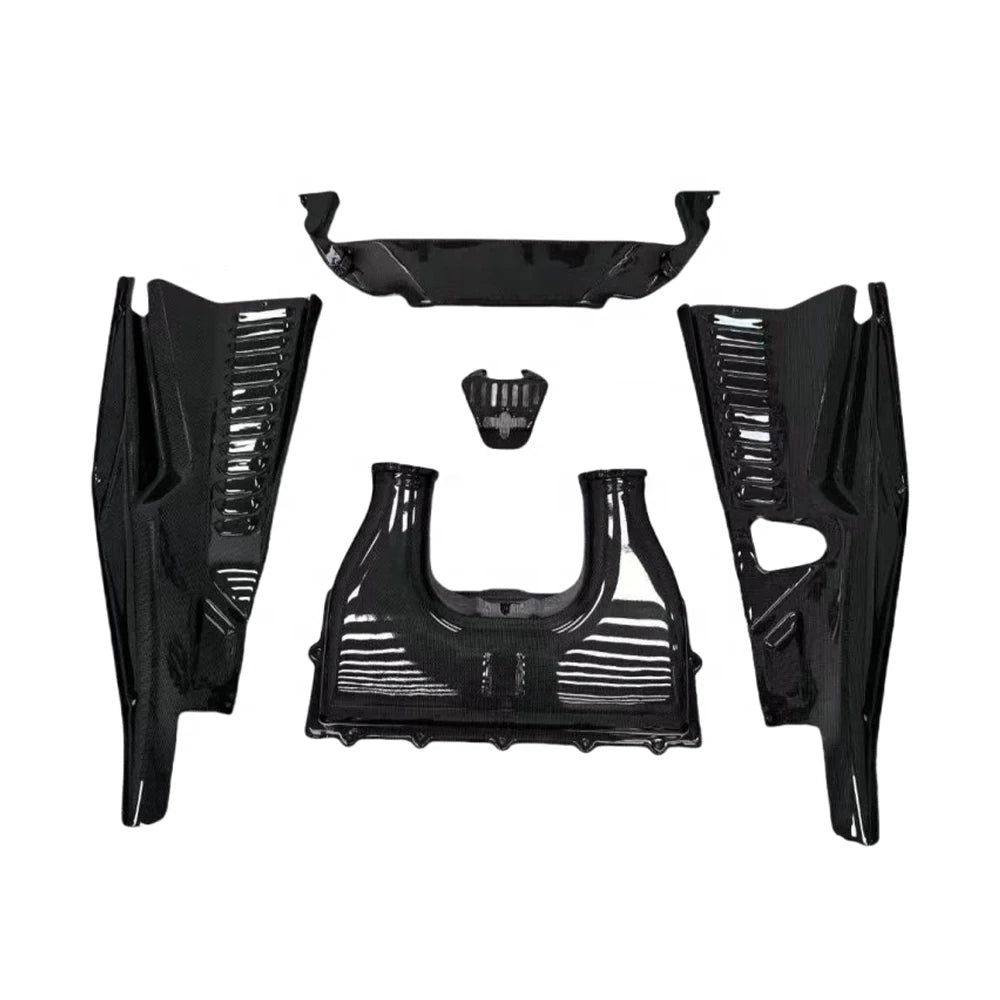 FERRARI F8 Dry Carbon Fiber Engine bay cover - Amxnx