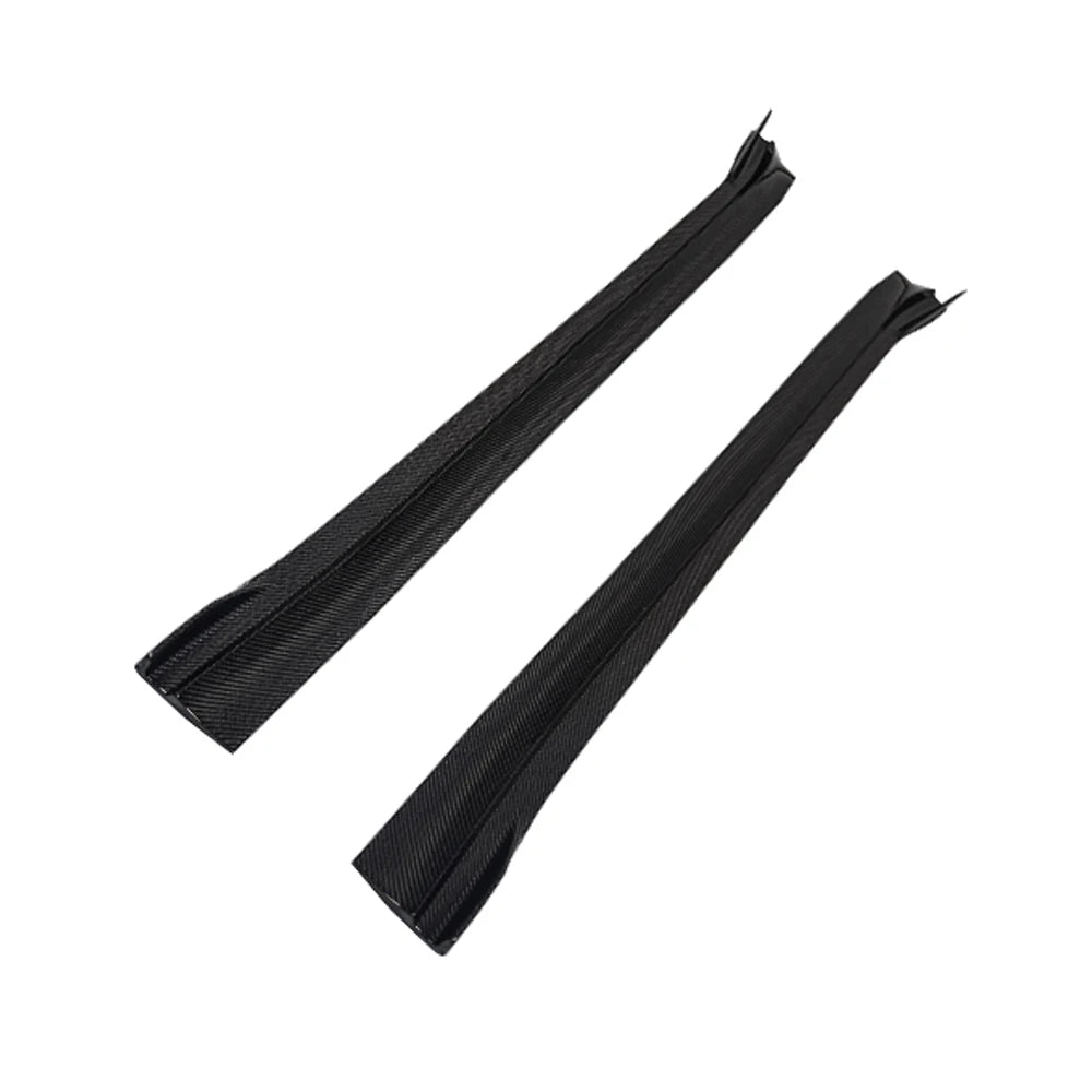 TESLA MODEL Y Dry Carbon Fiber Side Skirts Extensions For 2021-UP - Amxnx