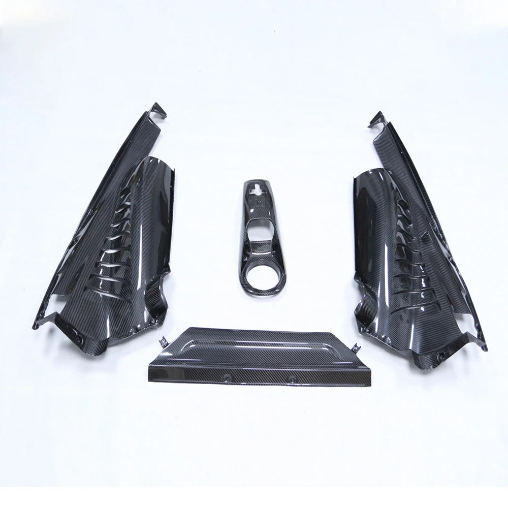 FERRARI F8 Dry carbon fiber Engine Bay Side Panels - Amxnx