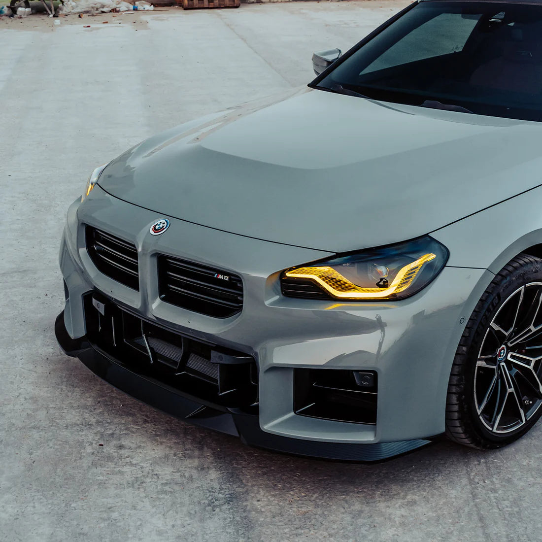 BMW M2 G87 Dry carbon fiber R44 front lip - Amxnx