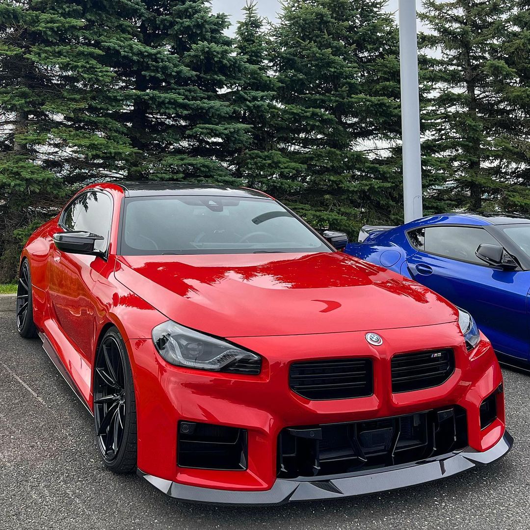 BMW M2 G87 Dry carbon fiber R44 front lip - Amxnx