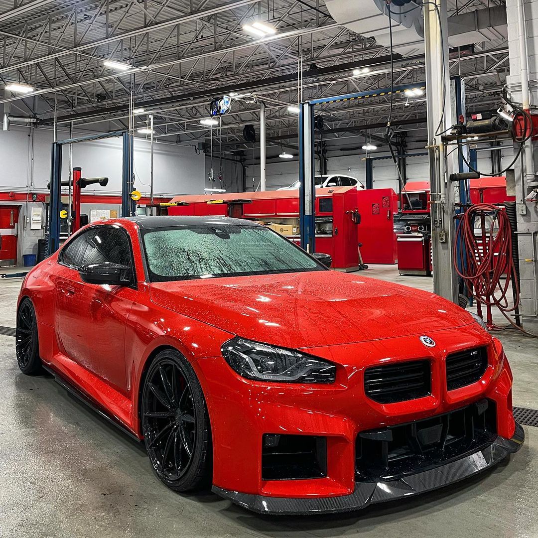 BMW M2 G87 Dry carbon fiber R44 front lip - Amxnx