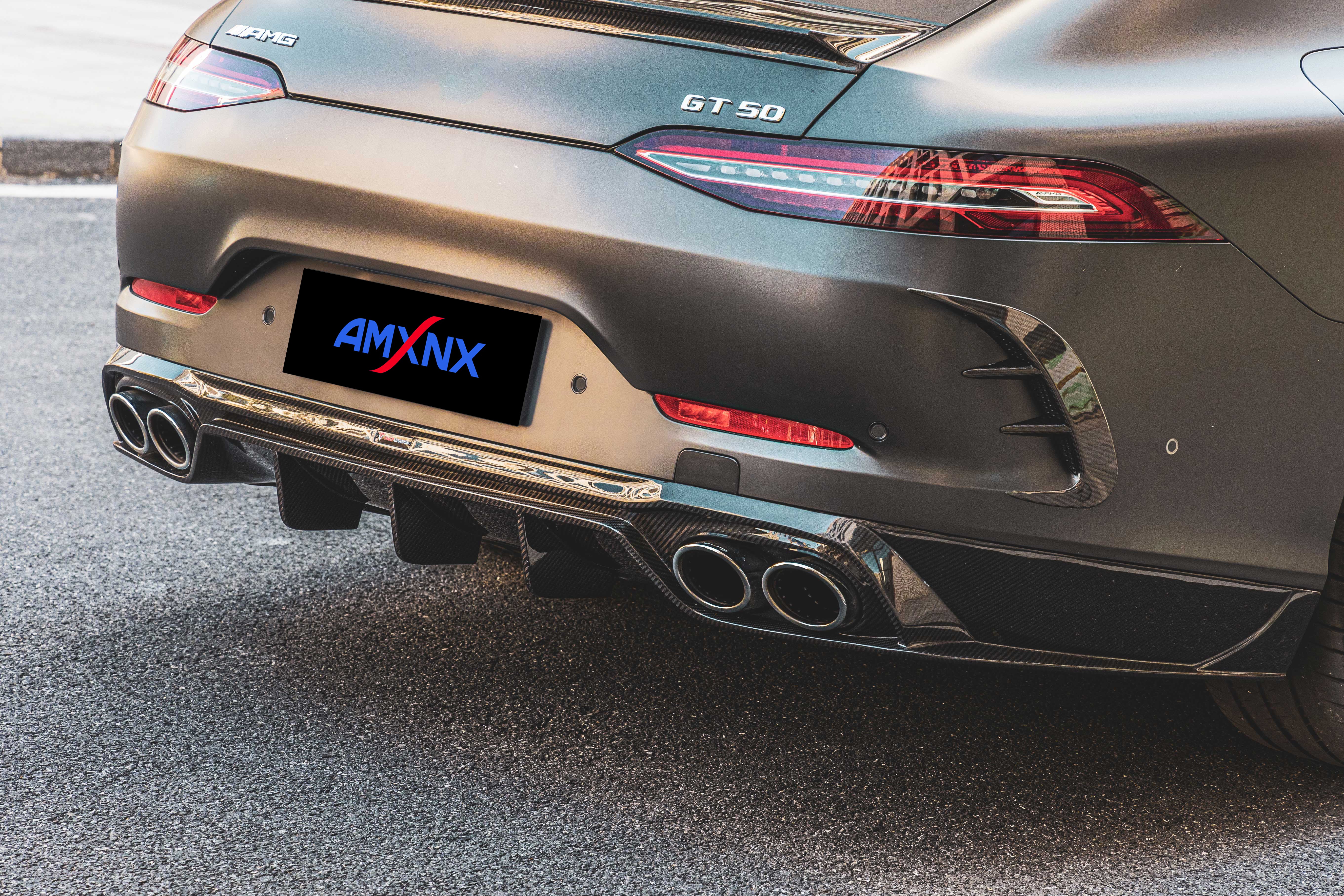 BENZ AMG GT50 Dry carbon fiber rear lip - Amxnx