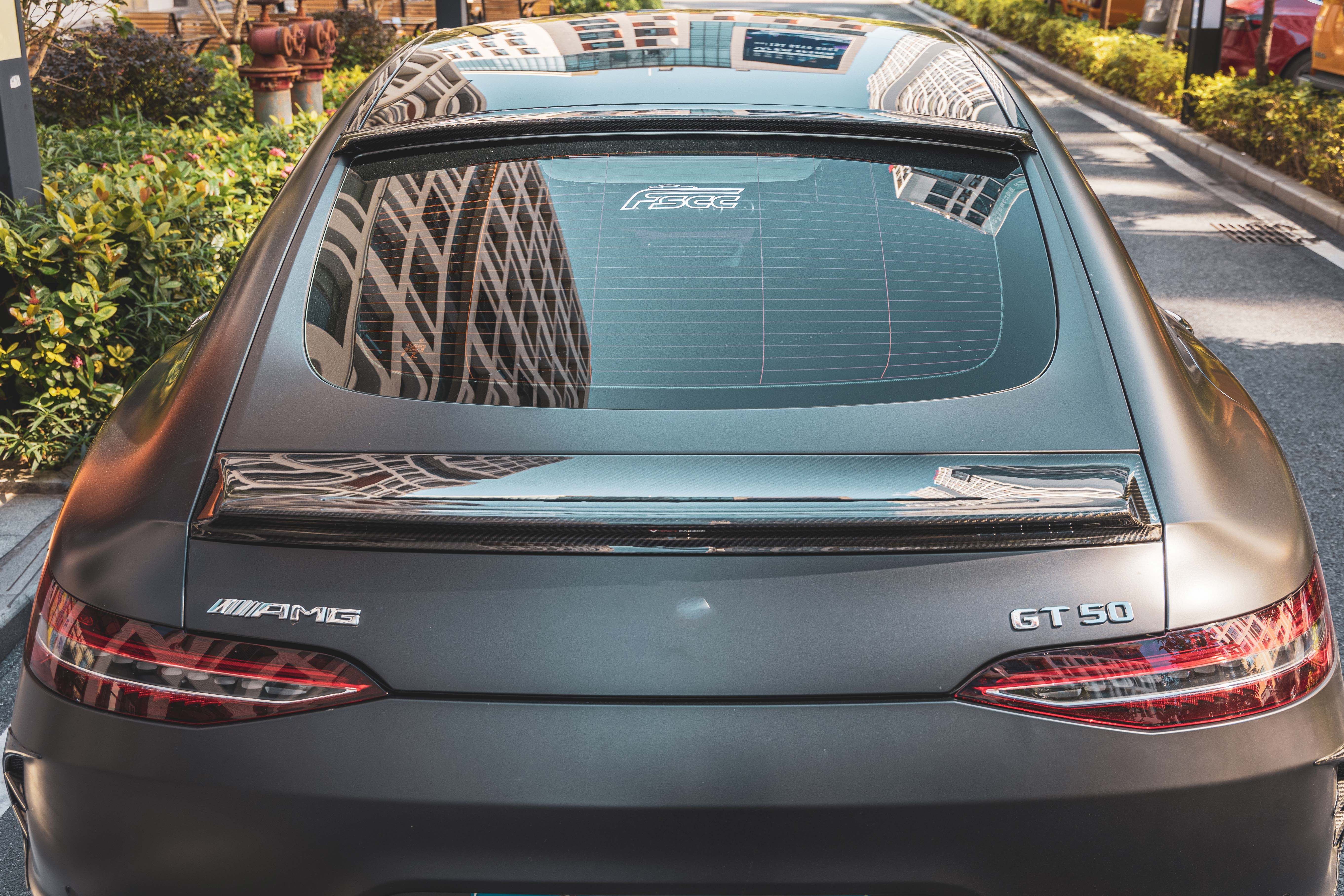 BENZ AMG GT50 Dry carbon fiber lower rear wing - Amxnx
