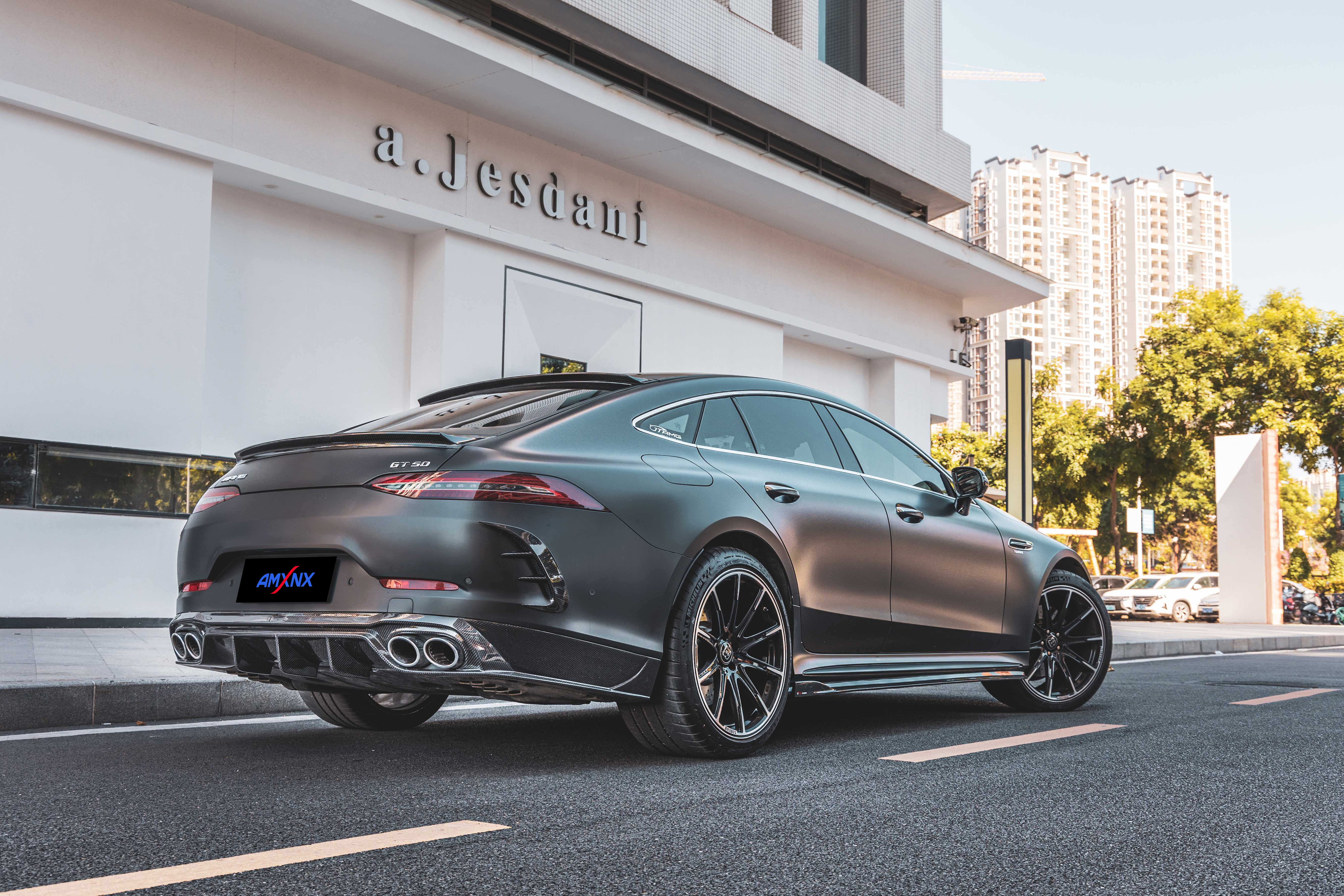 BENZ AMG GT50 Dry carbon fiber rear lip - Amxnx