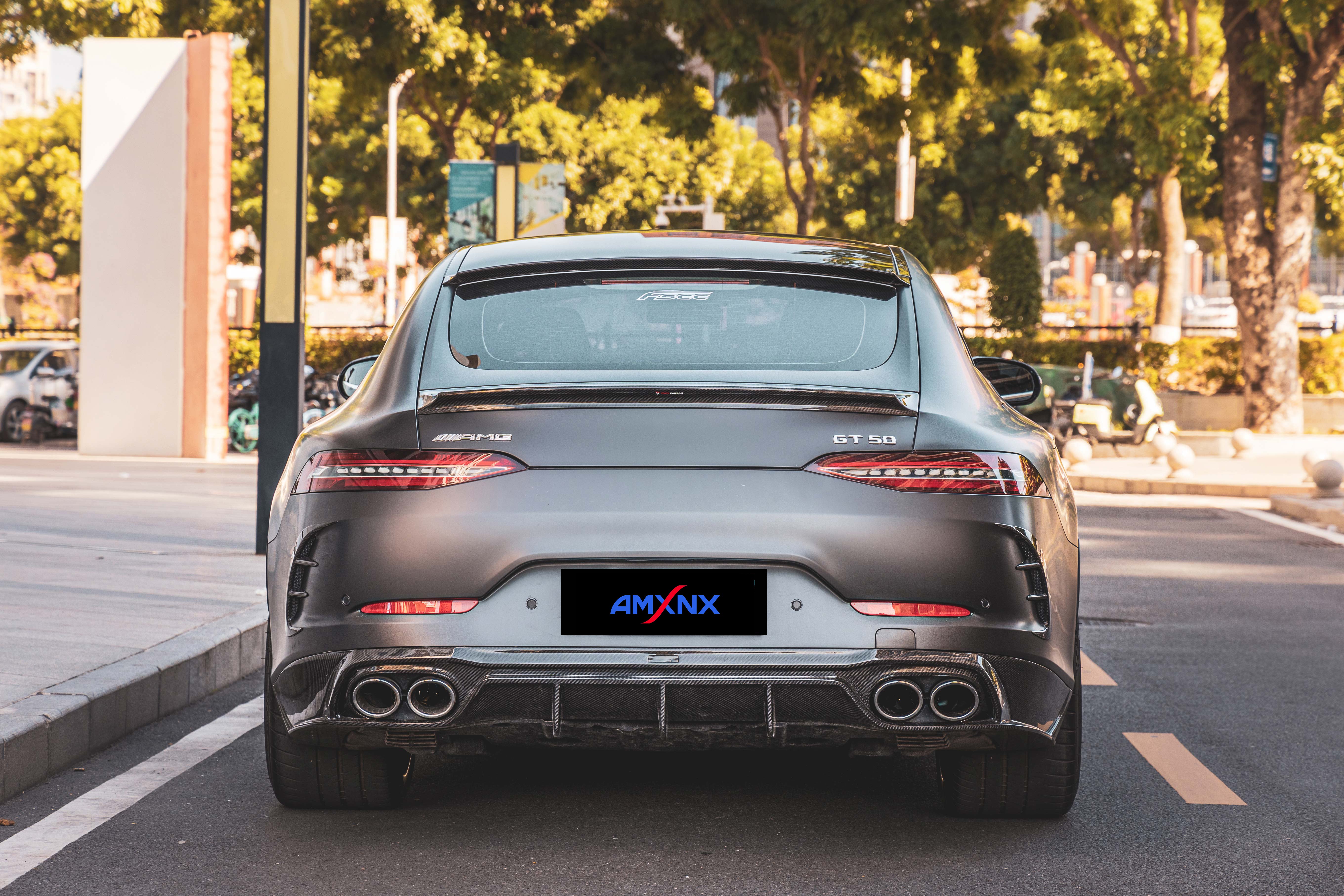 BENZ AMG GT50 Dry carbon fiber rear lip - Amxnx