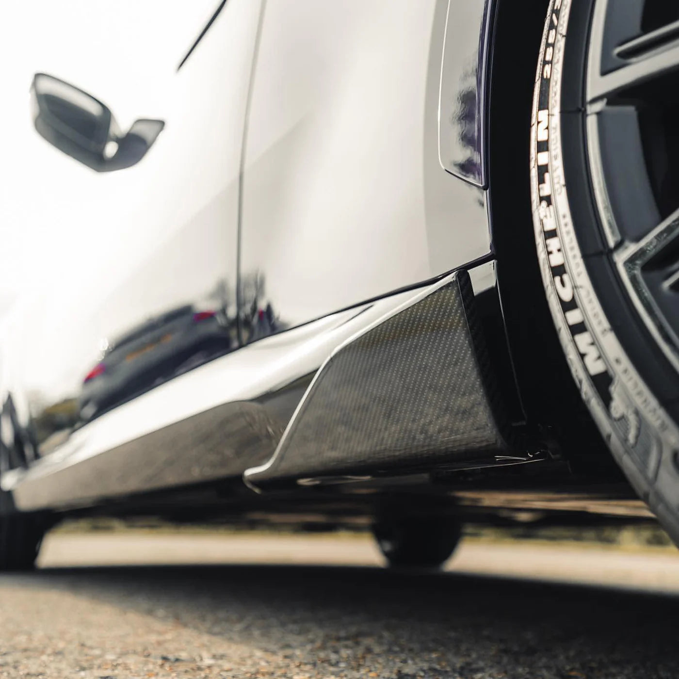 BMW M2 F87 Dry Carbon Fiber MP Side Skirt - Amxnx