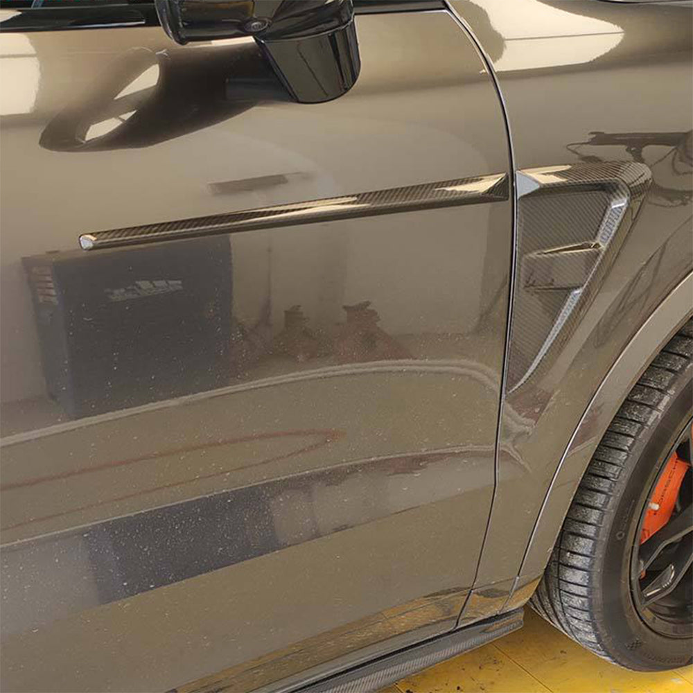 PORSCHE CAYENNE Coupe Turbo Dry Carbon Fiber Front Fender Trims - Amxnx