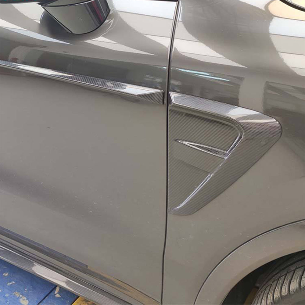 PORSCHE CAYENNE Coupe Turbo Dry Carbon Fiber Front Fender Trims - Amxnx