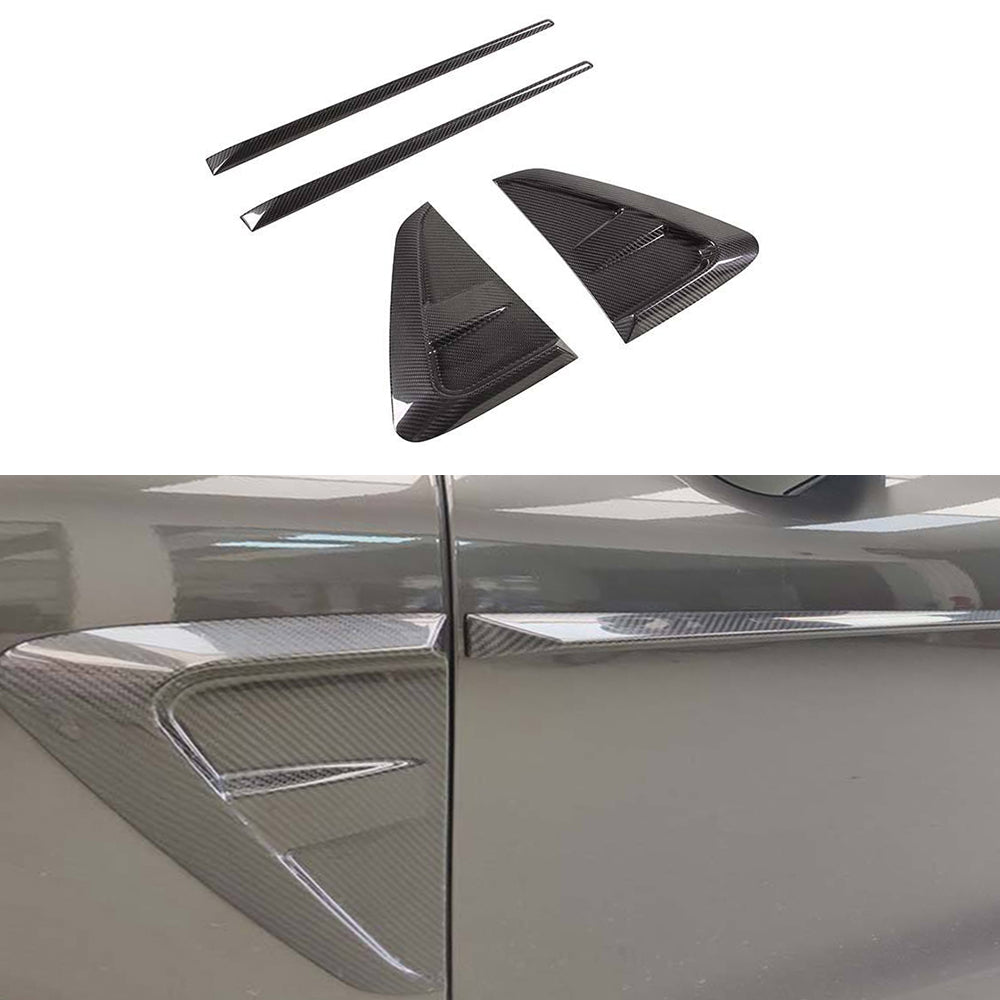PORSCHE CAYENNE Coupe Turbo Dry Carbon Fiber Front Fender Trims - Amxnx