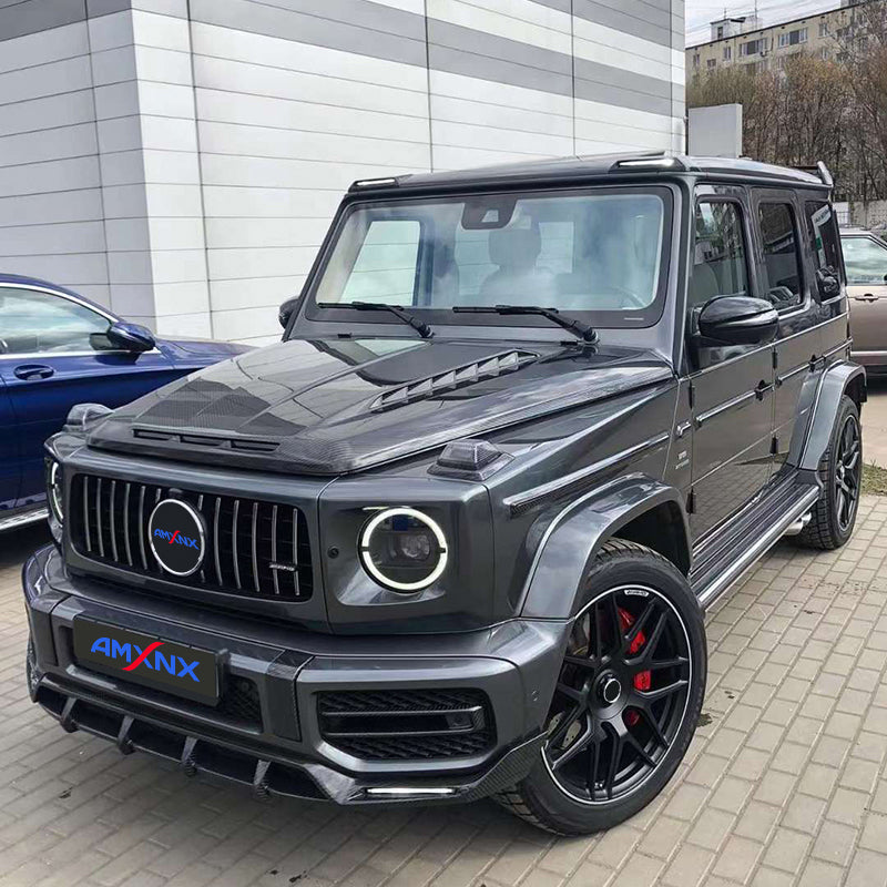 BENZ G500 W463/W464 Dry carbon fiber front lip - Amxnx