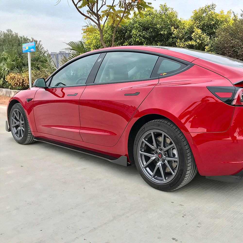 TESLA MODEL 3 Dry carbon fiber SV style Side Skirts