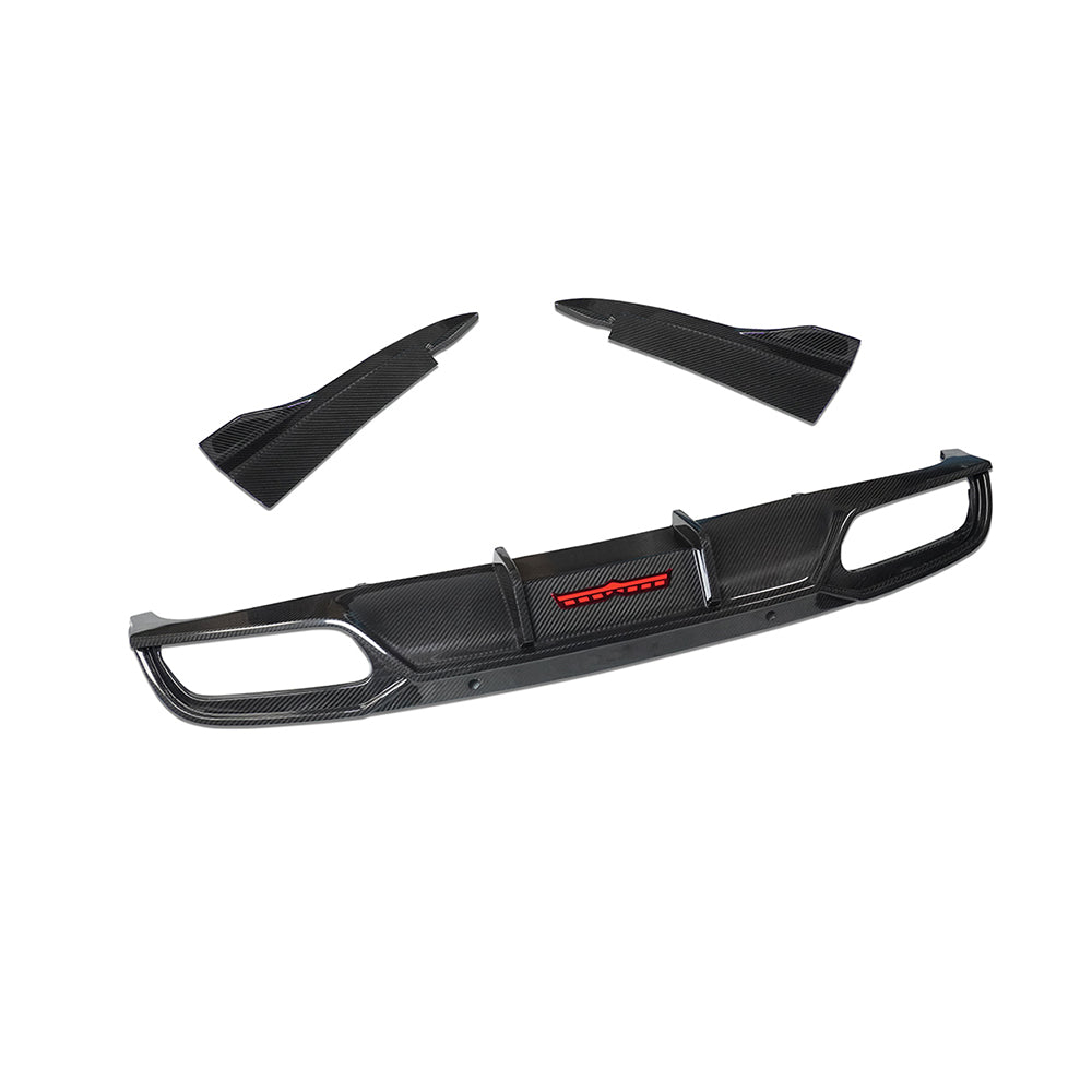 BENZ AMG C63 Coupe Dry carbon fiber rear lip