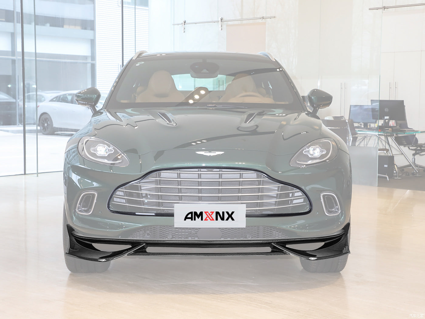 ASTON MARTIN Dry DBX carbon fiber front lip 2