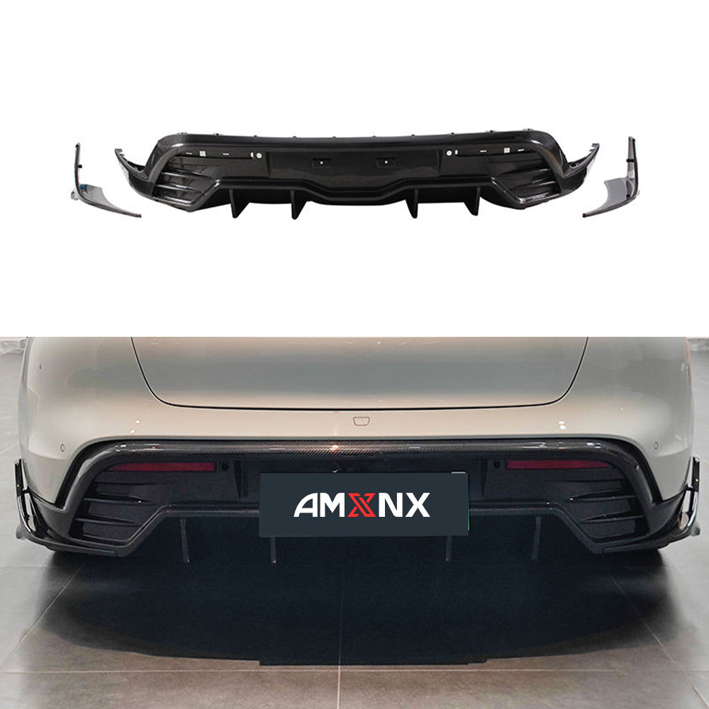 PORSCHE Taycan Cross Turismo Dry Carbon Fiber Rear Lip