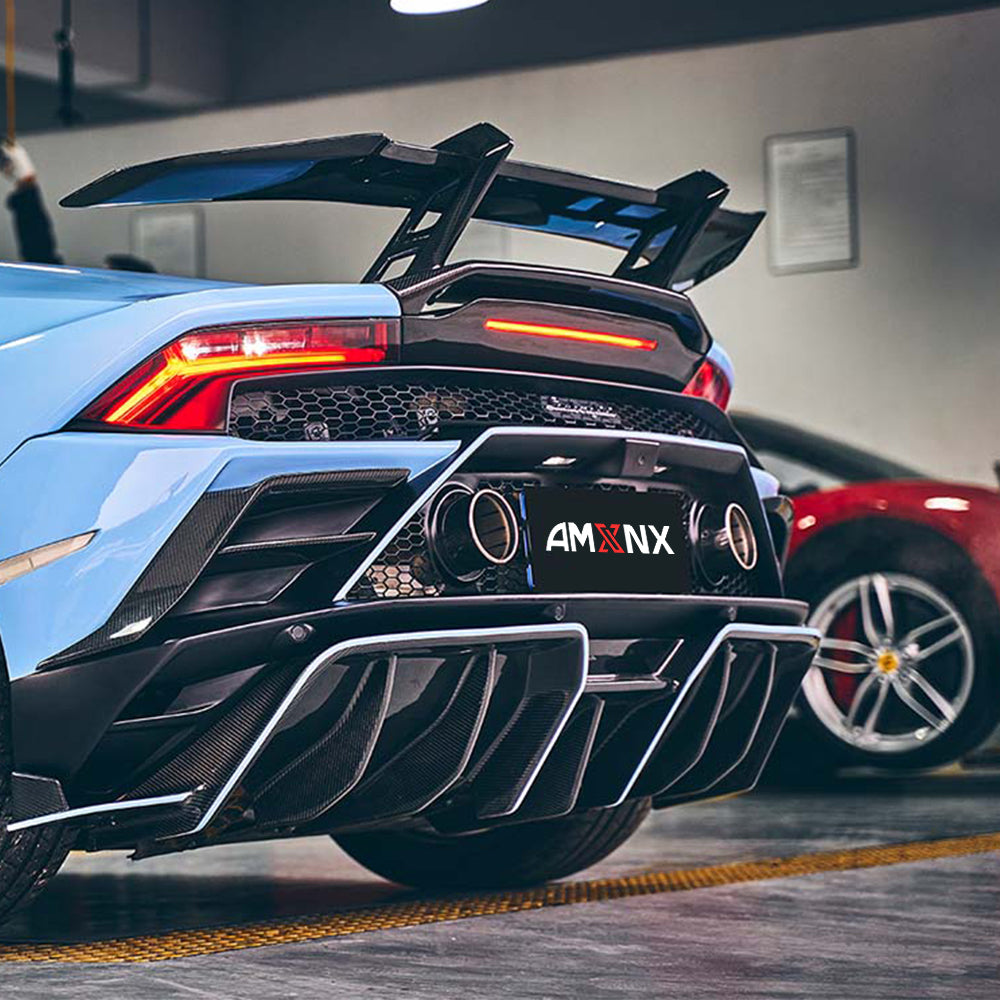 LAMBORGHINI Huracan EVO Dry carbon fiber Rear bumper trim(2019)