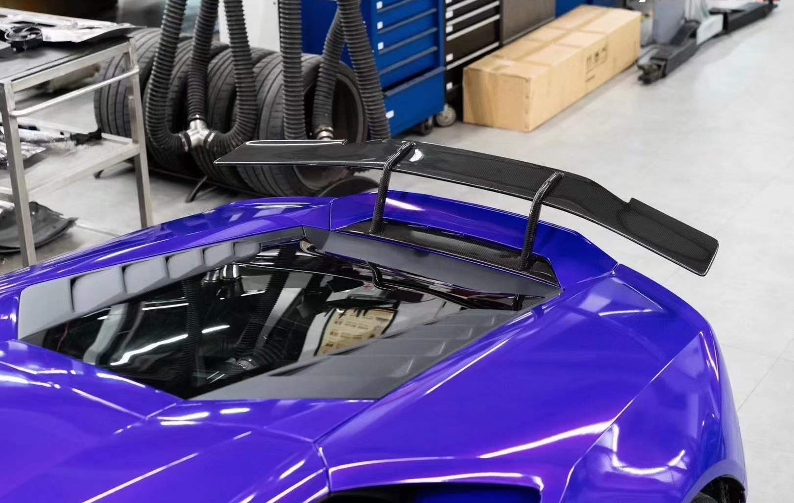 LAMBORGHINI LP580/LP610 Dry carbon fiber SN style rear wing