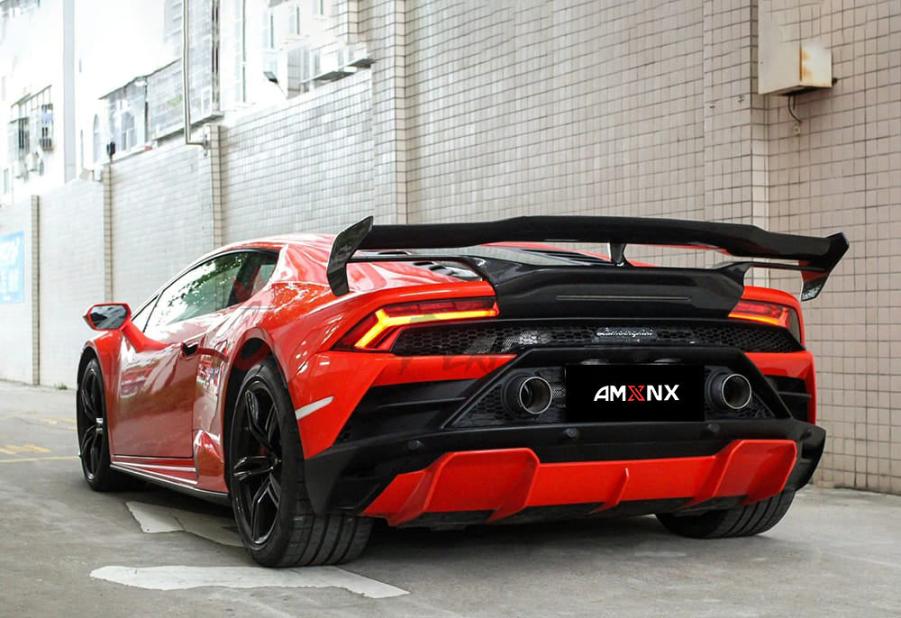 LAMBORGHINI LP580/LP610/EVO Dry carbon fiber EVO SV style rear wing