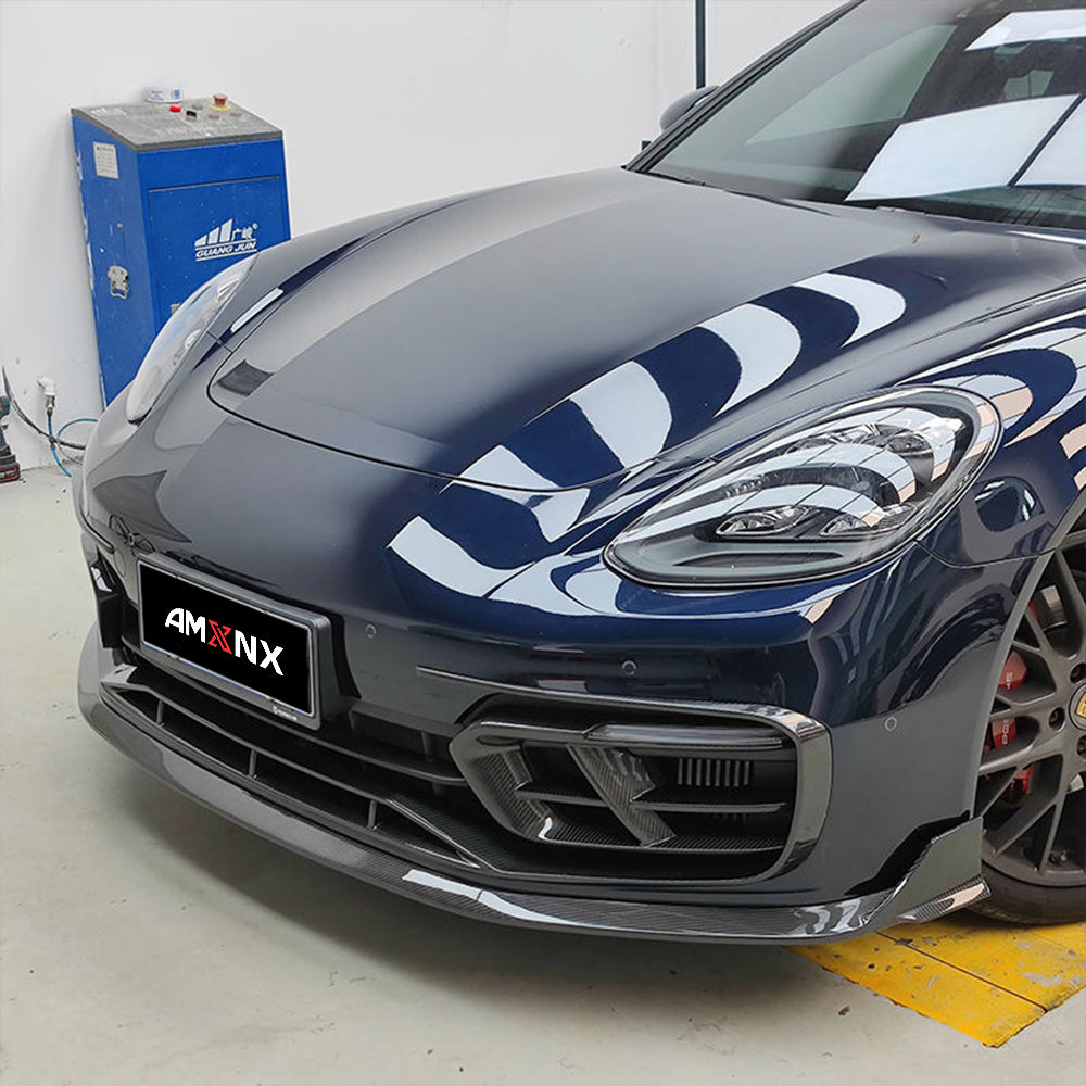 PORSCHE PANAMERA GTS/Turbo S Dry Carbon Fiber Front Lip