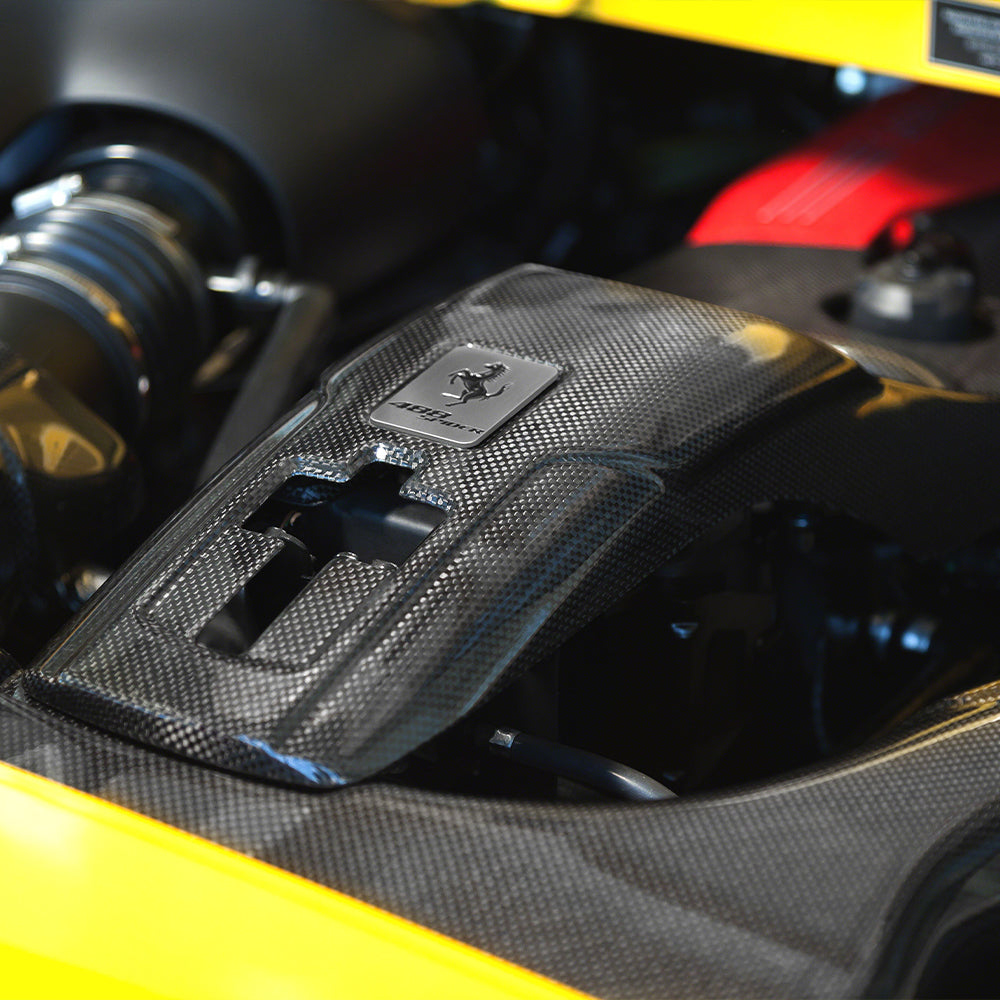 FERRARI 488 SC Dry carbon fiber Cabin lock cover