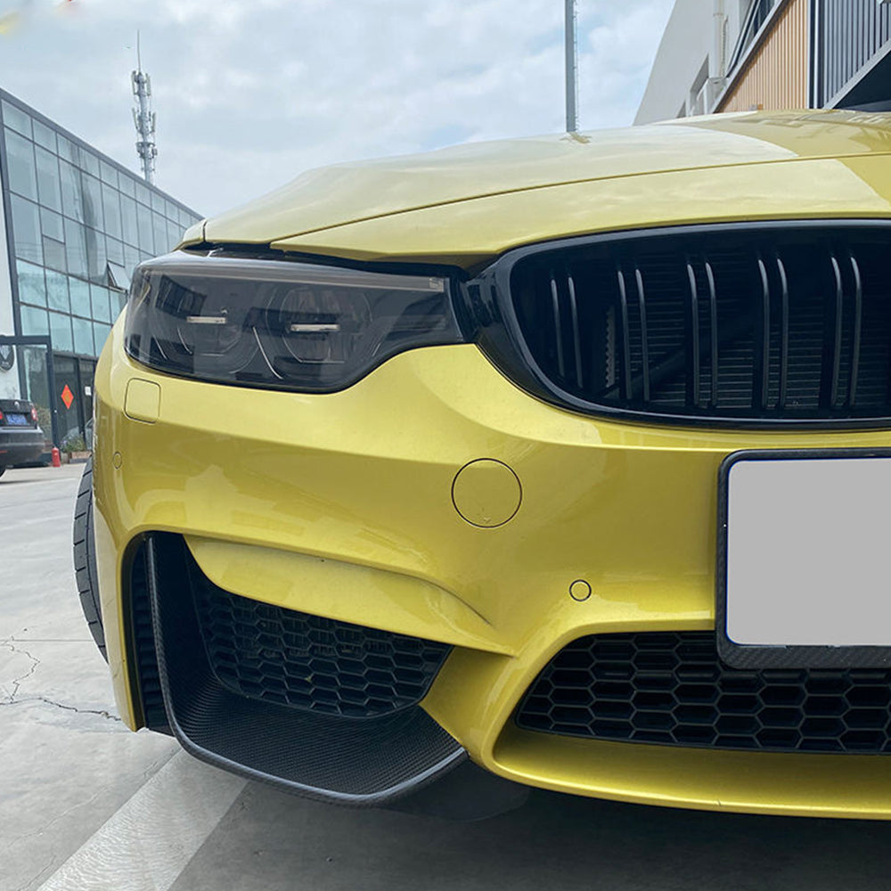 BMW M3/M4 F80/F82  Dry carbon Fiber MP front lip wrap angle